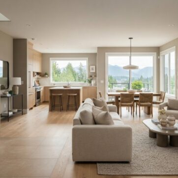 Townhouse Staging in Burnaby for Bedrooms and Bathrooms